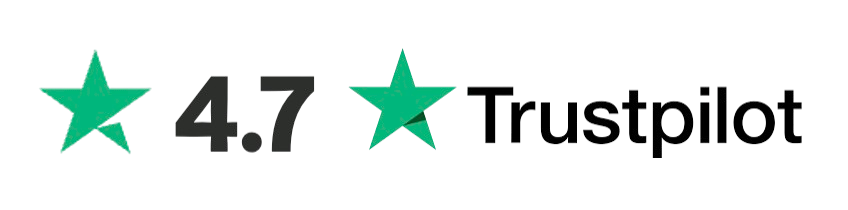 Rated 4.7 on Trustpilot
